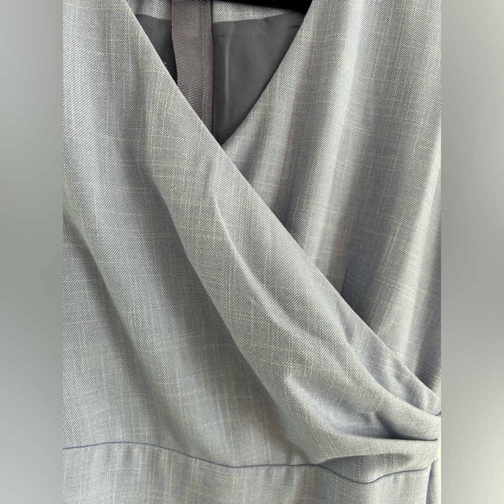 V neck Ann Taylor light blue dress - Picture 3 of 6